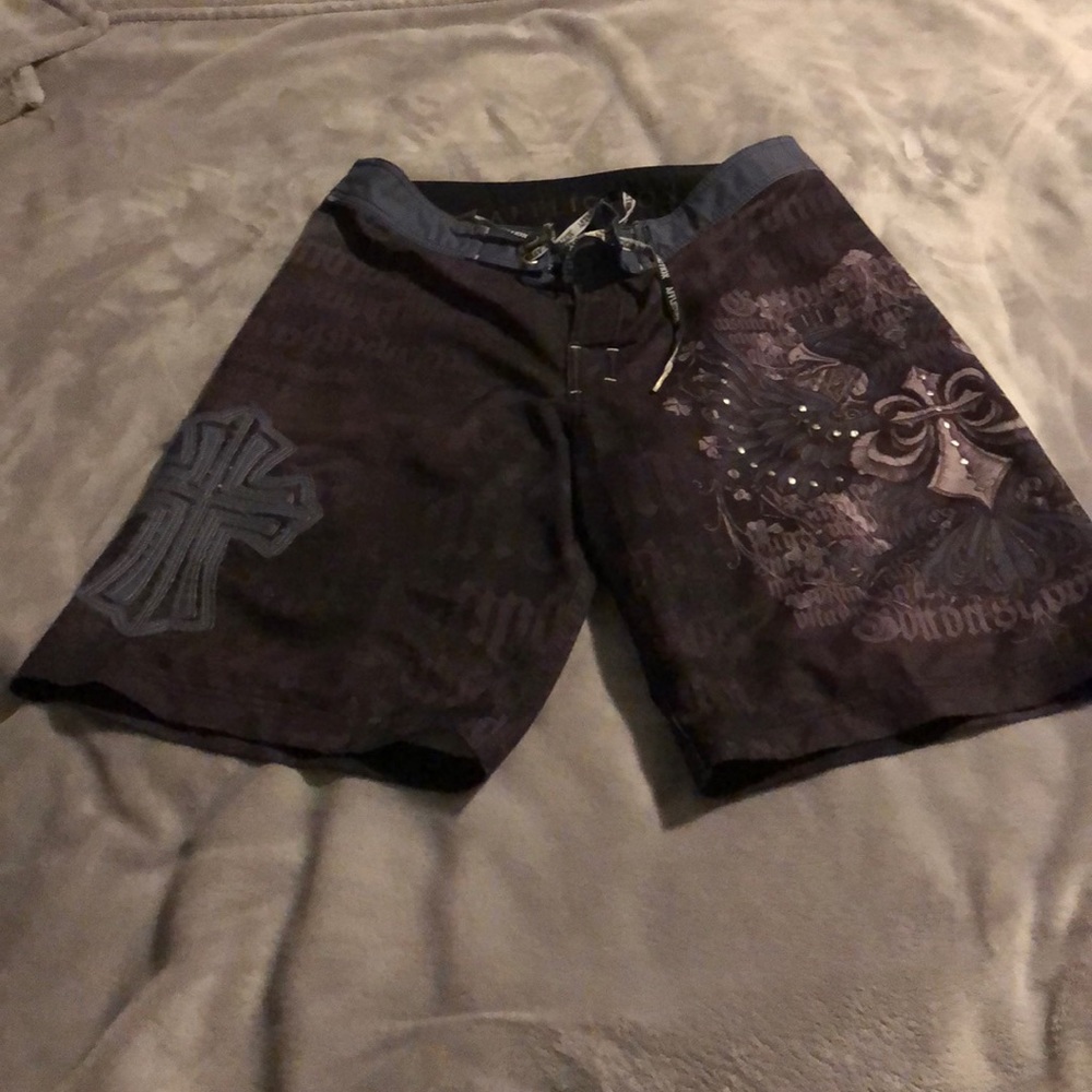 Affliction board shorts/ swim trunk size 34